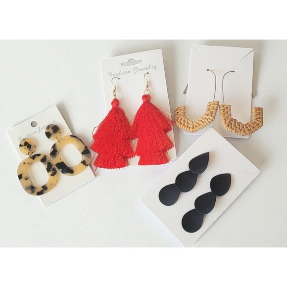 Set Of 4 Pairs of Unique Earrings (SKU#3087) - Picture 6 of 6